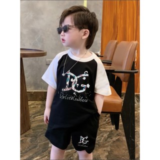 Bộ quần áo DG vảy sơn cho bé , set áo raglan trẻ em bé trai , kid_genz