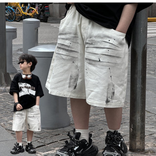 Quần short jean trắng vân xám cho bé trai hàng cao cấp siêu đẹp B80-21473