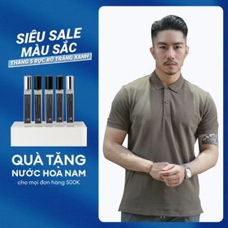  Áo Polo Nam Urban thiết kế dệt thoáng mát thấm hút tốt co giãn hình thêu tỉ mỉ phom slim NO 9015