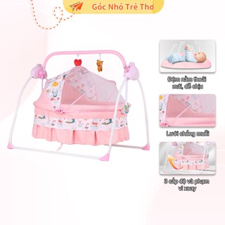 Nôi Điện Cho Bé Ru Ngủ Tự Động Nôi Điện Em Bé Có Điều Khiển Từ Xa Và Máy Phát Nhạc