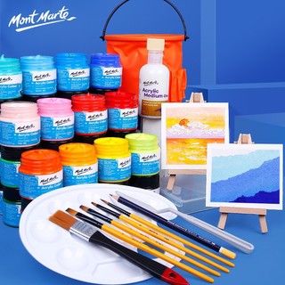 Màu Acrylic 3D Mont Marte Cao Cấp Của ÚC 100ml,Màu Nước Vẽ GiầyTranh Tường