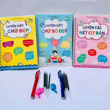 Bộ vở Làm Toán Không Sợ Sai Wipe Clean Viết Xóa Được Luyện Viết Kèm 2 Bút