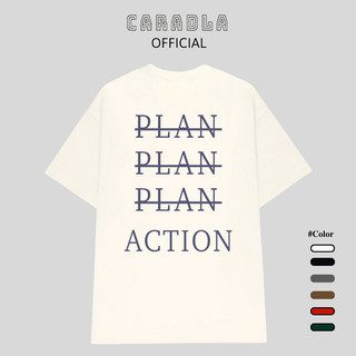 Áo Thun, Áo Phông Unisex Tay Lỡ CARADLA Mã TN ACTION Chất Cotton Mềm Mịn Co Dãn Thoáng Mát Form Rộng Cho Nam Nữ