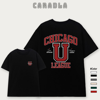 Áo Thun, Áo Phông Unisex Tay Lỡ CHICAGO Mã TN SOUNDING Chất Cotton Mềm Mịn Co Dãn Thoáng Mát Form Rộng Cho Nam Nữ