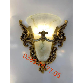 Bộ Đèn gắn tường, vách đèn trang trí phòng khách DGT 6174 + Tặng kèm bóng led AS Vàng