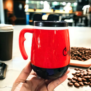 Ca cafe nhiệt bầu 042B Trung Việt. Ca cafe hình trứng độc đáo. Tay cầm chắc chắn, nhiều màu sắc.