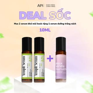 Son nách API khử mùi, giảm thâm nách, Combo mua 2 khử mùi tặng 1 trắng nách 10ml API BODY ODOR