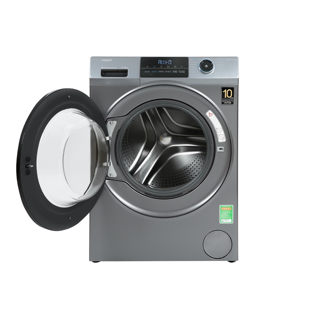 Máy giặt Aqua AQD-A951G S 9.5kg cửa trước lồng ngang – Bảo hành chính hãng 24 tháng