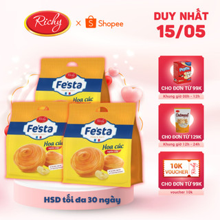 Combo 3 túi bánh mì hoa cúc ngàn lớp Festa Richy- Date 30 ngày kể từ NSX