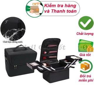 Cốp vải nhiều tầng đa dụng đựng đồ trang điểm,đồ nail mi tiện lợi