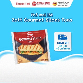  Phô mai lát Zott Gourmet Slices TOAST nhập Đức (200g/gói – 12 lát/gói)