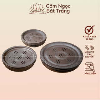 Khay trà,khay trà gốm,đĩa sứ,khay đựng chén,khay ấm chén gốm sứ Bát Tràng,khay đựng chén tròn,khay trà gỗ