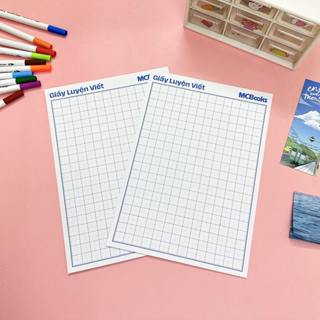 Giấy Luyện Viết Tiếng Trung, Tiếng Hàn, Tiếng Nhật 2 Mặt Mcbooks