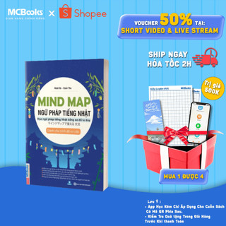 Sách - Mindmap Ngữ pháp tiếng Nhật - Học ngữ pháp tiếng Nhật bằng sơ đồ