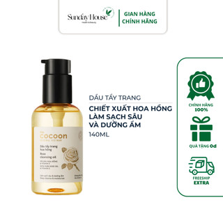 Dầu Tẩy Trang Hoa Hồng Tinh Dầu Chưng Cất The Cocoon Rose Cleansing Oil 140ml