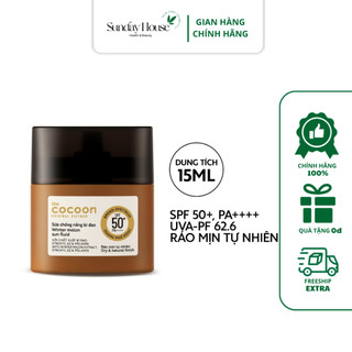 MINI SIZE-Sữa chống nắng bí đao - Ráo mịn tự nhiên SPF 50+, UVA-PF 62.6 Cocoon 15ml