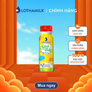 Sữa bắp thanh trùng Lothamilk chai 250ml