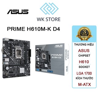 Bo mạch chủ mainboard asus prime h610m-k d4 lga 1700 ddr4 mới bh 36t