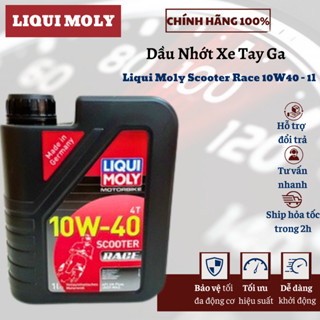 Nhớt xe tay ga siêu cao cấp Liqui Moly Scooter Race 10W40 1L-Sản xuất tại Đức