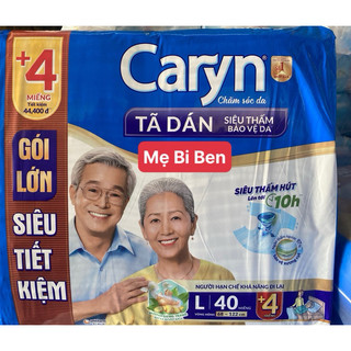 [Chính Hãng] Tã Bỉm Dán Người Lớn siêu thấm Caryn Size M40, L40, XL20 miếng ( đặt tối đa 2 gói/ 1 đơn)