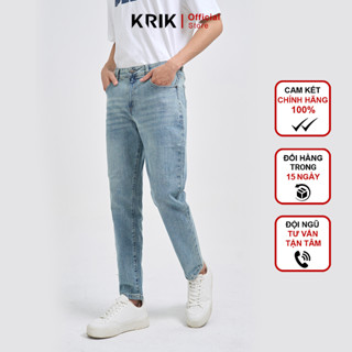 Quần Jean Nam Local Brand KRIK Form Slimfit Ôm Vừa Vặn Không Quá Bó Tôn Dáng QJ6085