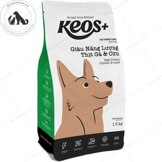 Thức Ăn Hạt Cho Chó Mèo Keos 1.5kg