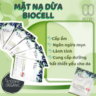 Mặt nạ dừa biocell và khoáng tươi viba