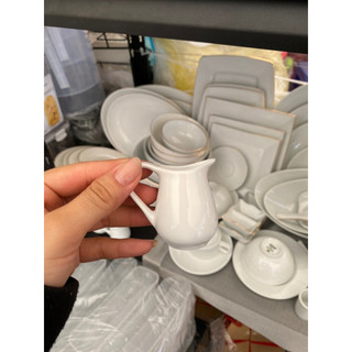 Bình rót đường, rót sữa sứ trắng xịn CK và Ohio