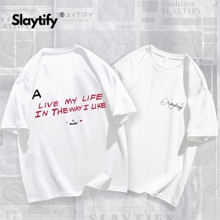 SLAYTIFY áo phông unisex thun cotton Premium 260gsm dày dặn thoáng mát cho mùa hè