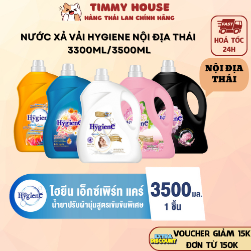 Nước Xả Vải Hygiene Đậm Đặc Expert Care Thái Lan Chính Hãng Can 3500ml Siêu Tiết Kiệm