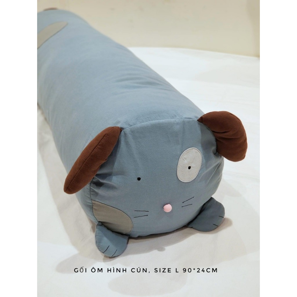 GỐI ÔM CÚN 90CM ( CÓ VỎ LẺ ) HIKOSEN CARA