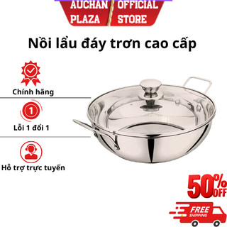 Nồi Lẩu-Bát Lẩu inox Cao Cấp đáy trơn 30cm dành cho mọi loại bếp