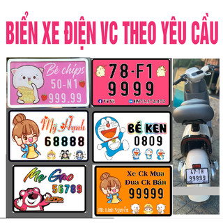 Biển số xe điện vc, K1 thiết kế thao yêu cầu