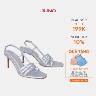 Giày Sandal Nữ 9cm Thời Trang JUNO 3 Dây Mảnh Quai Ngang SD09111