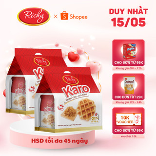 Thùng 48 bánh trứng tươi chà bông Karo Richy 26g/gói