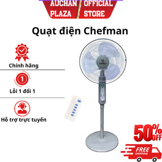 Quạt cây đứng chefman cao cấp có điều khiển CM - D408K (47W, Sải cánh 400mm) bảo hành chính hãng
