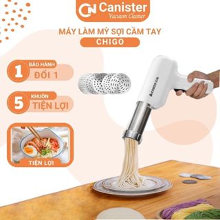 Máy làm mỳ sợi cầm tay tại nhà Chigo 5 khuôn, Máy làm mì tươi sợi bún bánh canh tự động không dây