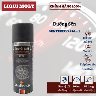 Xịt dưỡng sên cao cấp senfineco 9977 chai 450ml mỡ bò trắng không văng lâu trôi