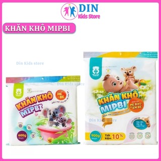 (MẪU MỚI) Khăn Vải Khô Mipbi Chính Hãng, Khăn Khô Đa Năng, Cao Cấp Dành Cho Mẹ Và Bé 600gr -900gr