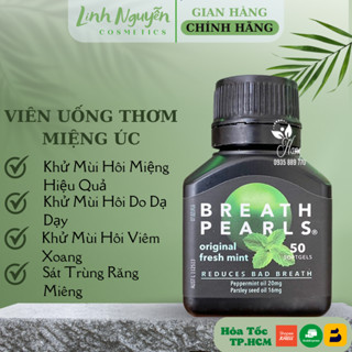 Viên Uống Ngậm Thơm Miệng Breath Pearls 50 Viên - Chính Hãng Úc
