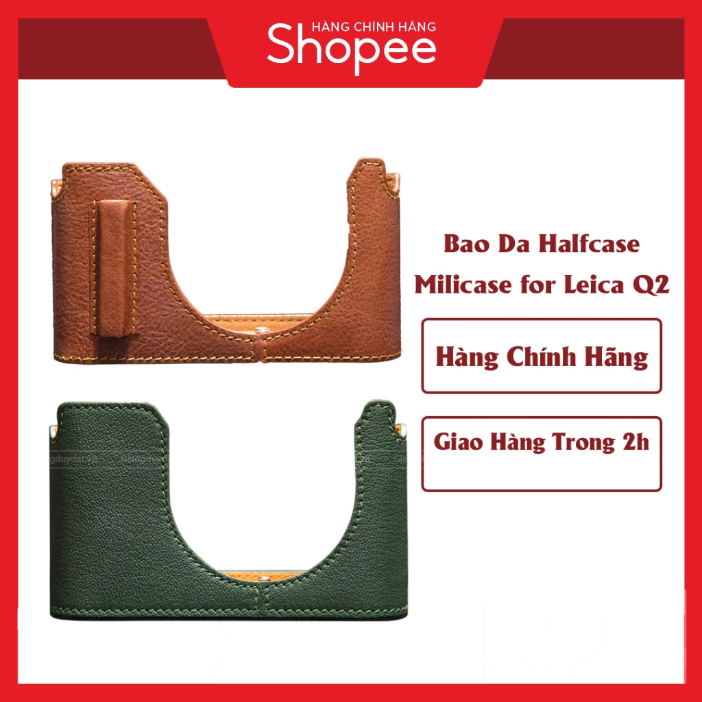 Bao Da Halfcase Milicase Dành Cho Máy Ảnh Leica Q2 QP Q QP