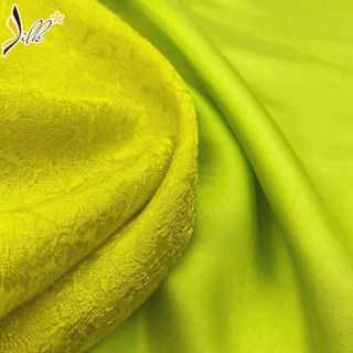 Lụa may áo dài - SILK – hoa cúc màu xanh cốm – CU08