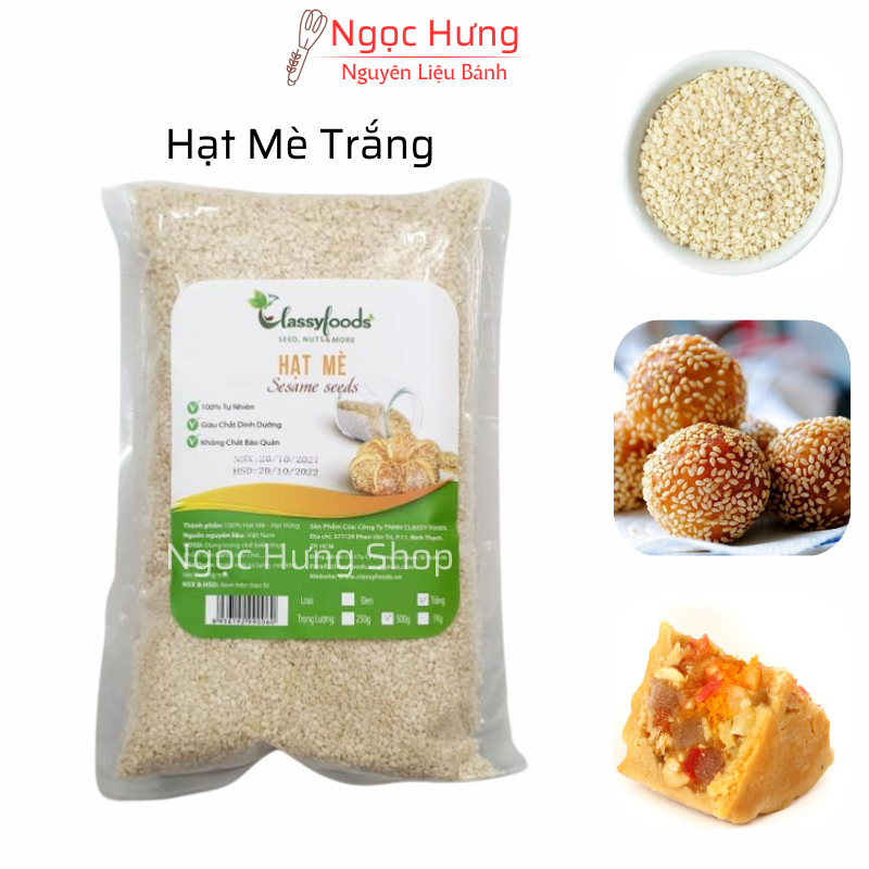 Hạt Mè Trắng Classy Foods 100g/500g