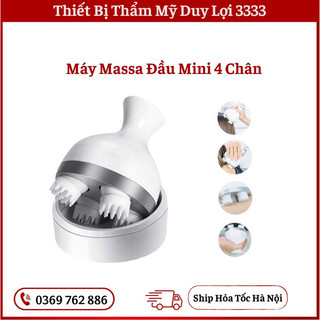 ( Rẻ Nhất Shopee ) Máy Massage Đầu Mini 4 Chân , Mát Xa Đầu Giúp Giảm Stress , Thư Giãn Gội Đầu Dưỡng Sinh
