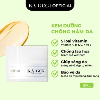 Kem dưỡng 5V hỗ trợ mờ nám và tàn nhang chuyên sâu, giúp đều màu da mini size 5ML KA GCG