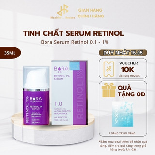 Tinh chất retinol Bora Serum Retinol dưỡng trắng, ngăn ngừa lão hóa và tái tạo da 0.1 - 1% chai 15ml