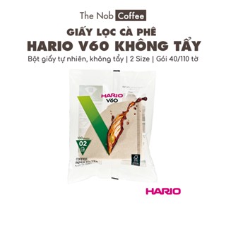 Giấy lọc cà phê nâu Hario V60 (không tẩy trắng)