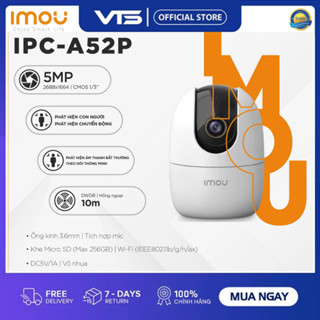 Camera Wifi IMOU Ranger 2 A52P 5MP 3K, A42P 4MP, A32EP, A22EP, Ranger Mini K2MP 3MP/5MP, Xoay 360 độ, Đàm Thoại 2 Chiều