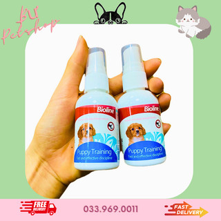 Dung dịch xịt hướng dẫn chó đi vệ sinh đúng chỗ Bioline Puppy Training - 50ml