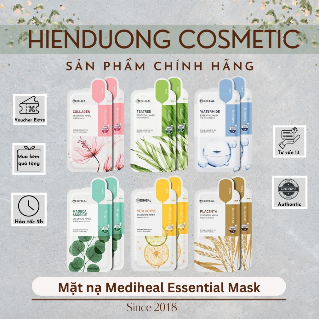 Mặt nạ giấy MEDIHEAL Essential Mask mẫu mới 2023